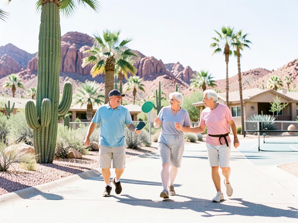 Happy retirees enjoying life in Arizona